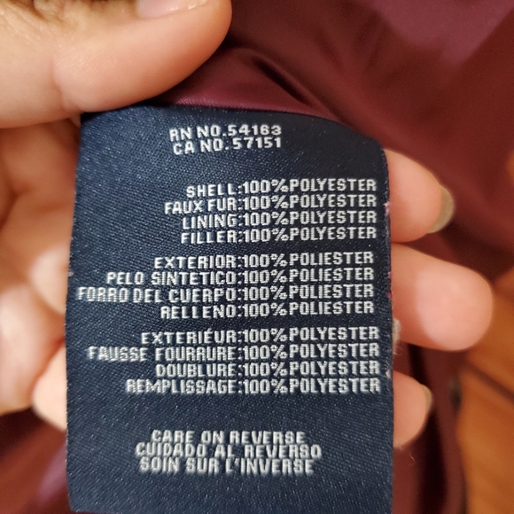 Tommy Hilfiger Navy Blue Long Quilted Coat - Picture 8 of 8